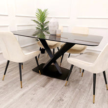 Load image into Gallery viewer, Apollo 1.6 Black Dining Table with Black Sintered Stone