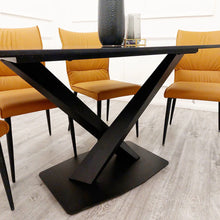 Load image into Gallery viewer, Apollo 1.6 Black Dining Table with Black Sintered Stone