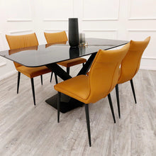 Load image into Gallery viewer, Apollo 1.6 Black Dining Table with Black Sintered Stone