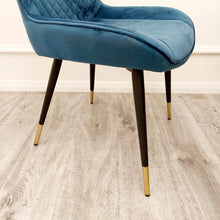 Load image into Gallery viewer, Luna Velvet Dining Chair - ALL COLOURS