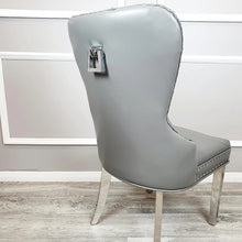 Load image into Gallery viewer, Mayfair Leather Dining Chair With Square Knocker