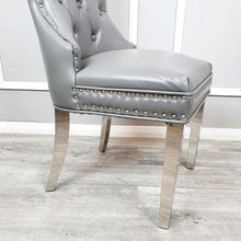 Load image into Gallery viewer, Mayfair Leather Dining Chair With Square Knocker