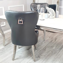 Load image into Gallery viewer, Mayfair Leather Dining Chair With Square Knocker